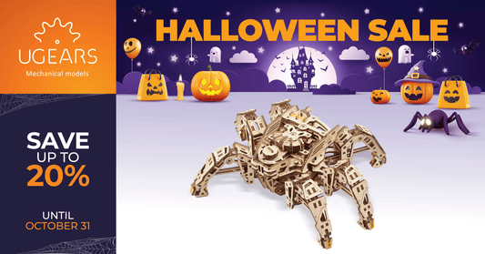 Halloween mood with Ugears 3D Wooden Puzzles