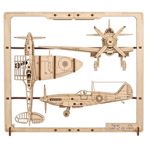 Stíhací letoun 2.5D puzzle